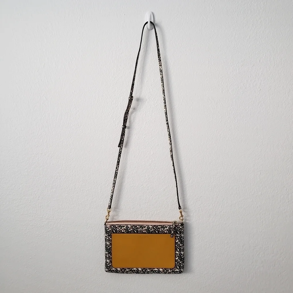 Tory Burch colorblock Paisley leather crossbody